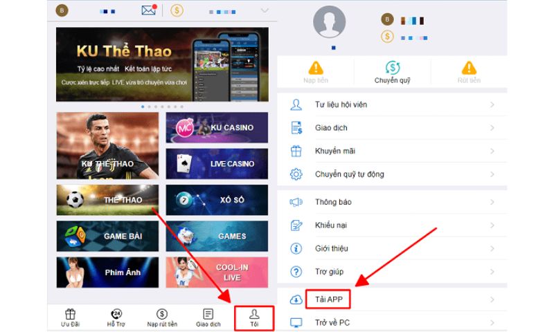 Tải app Thabet trên iOS